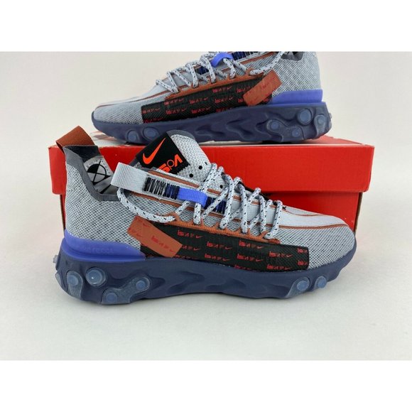Nike React ISPA Wolf Grey Women's Size 6 Sneakers Shoes Gray Purple - Picture 5 of 12